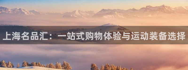 九游ios官网：上海名品汇：一站式购物体验与运动装备选择